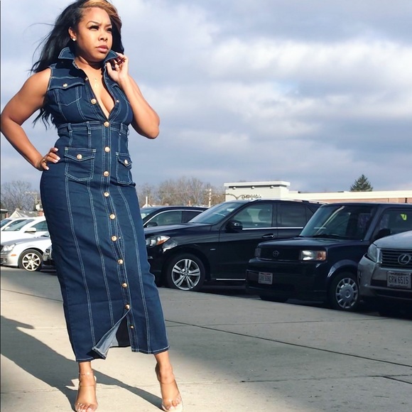 DENIM DRESS - Picture 2 of 4